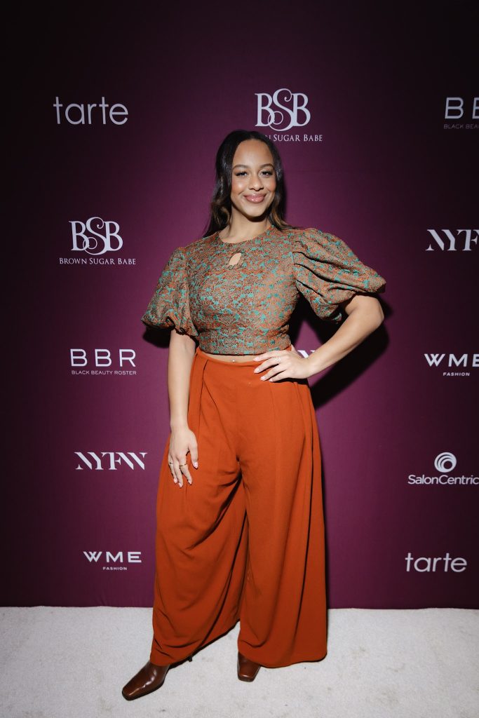 Nia Sioux attends BBR x NYFW: 100 Years of Beauty in Fashion.